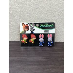 Disney Zootopia Nick & Judy Front/Back Earrings